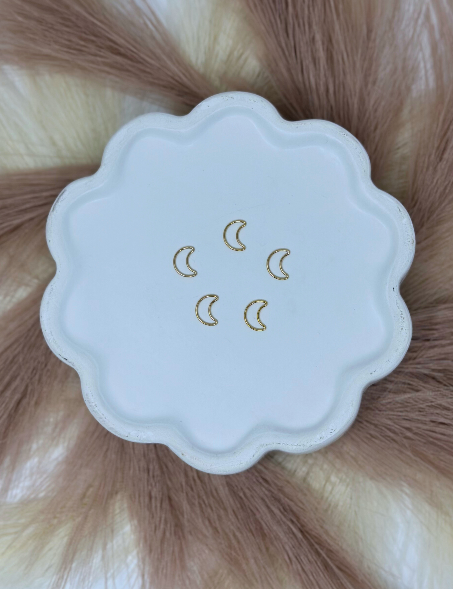 Gold Filled Moon Charm