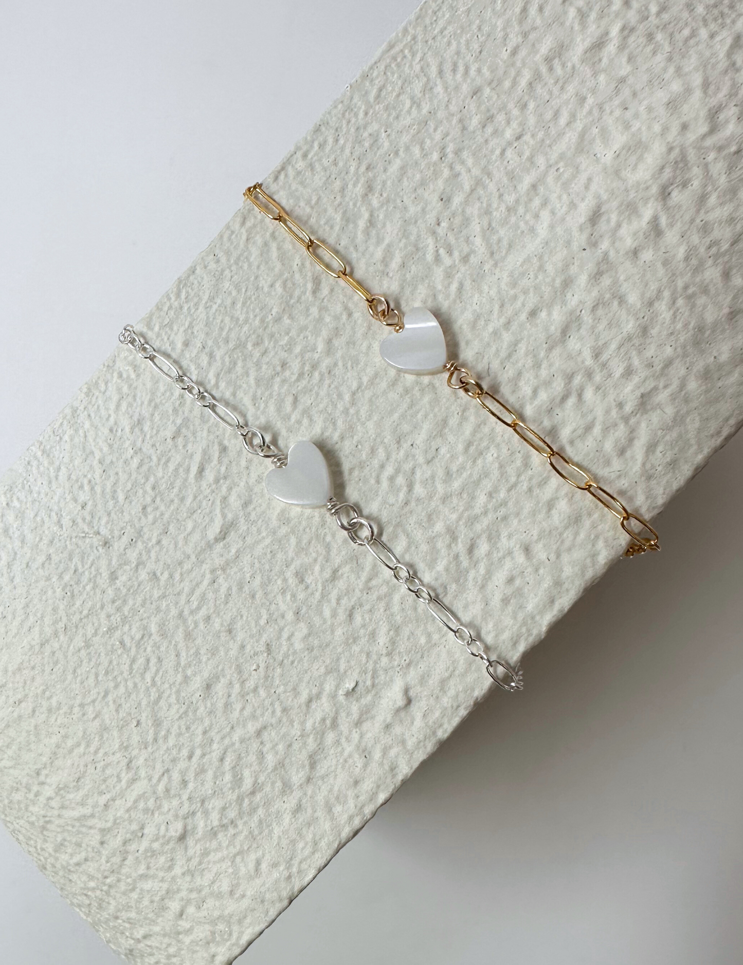 Gold Filled Pearl Heart Charm