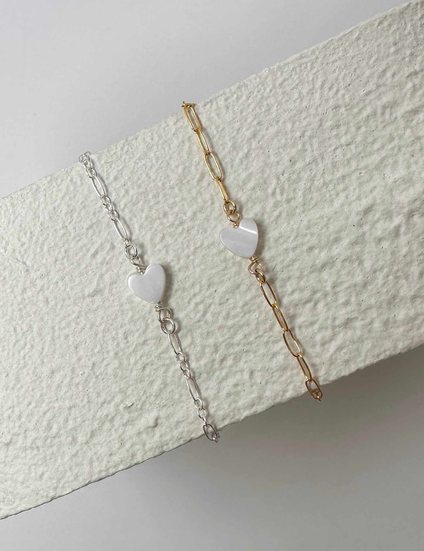 Gold Filled Pearl Heart Charm