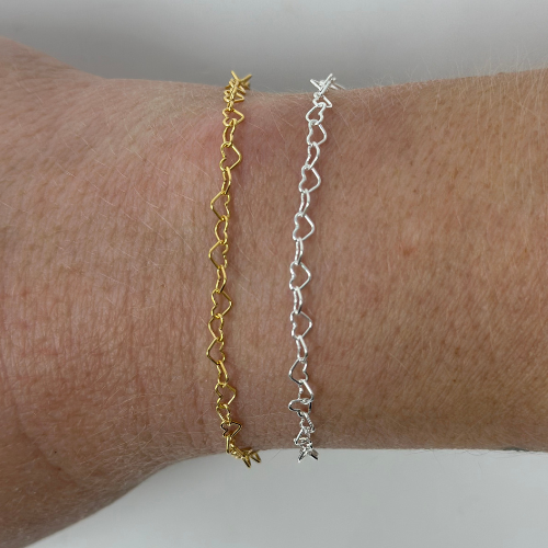Sterling Silver Heart Chain