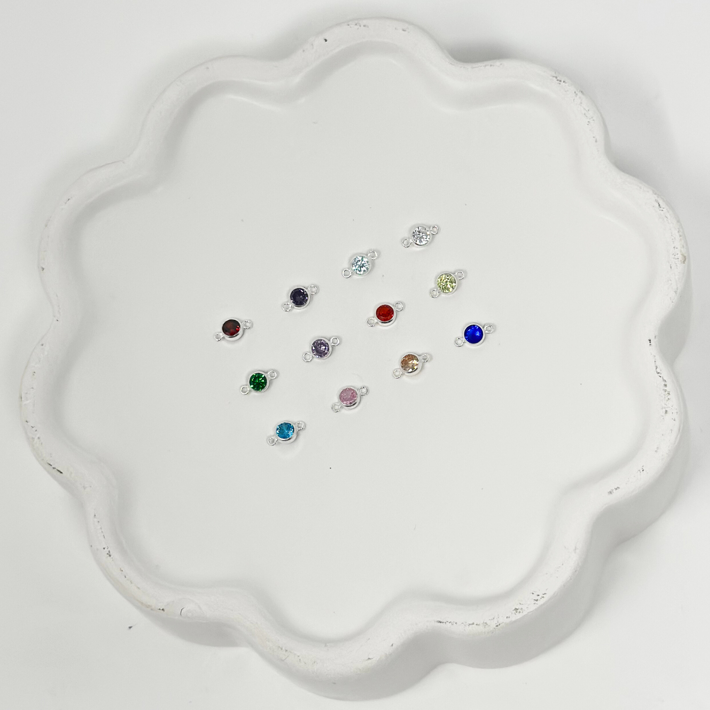 Sterling Silver Birthstone Charm