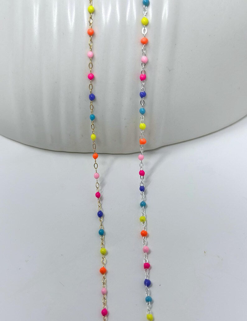 Gold Filled Bright Enamel Chain