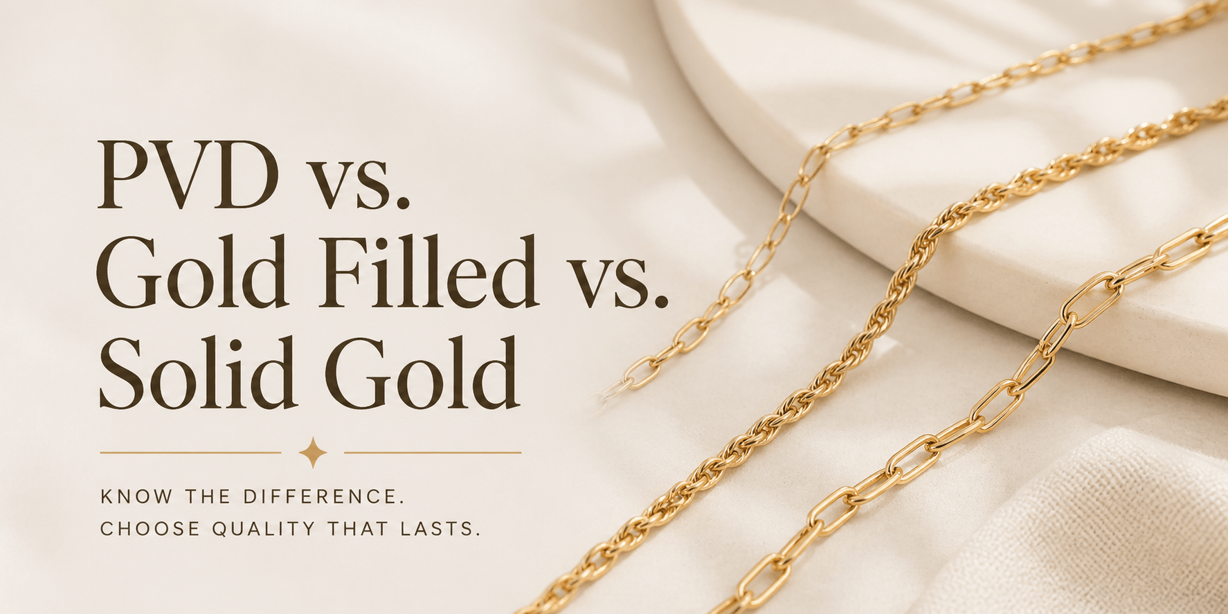 PVD vs. Gold-Filled vs. Solid Gold: What You Need to Know - ForeverFindingsCo