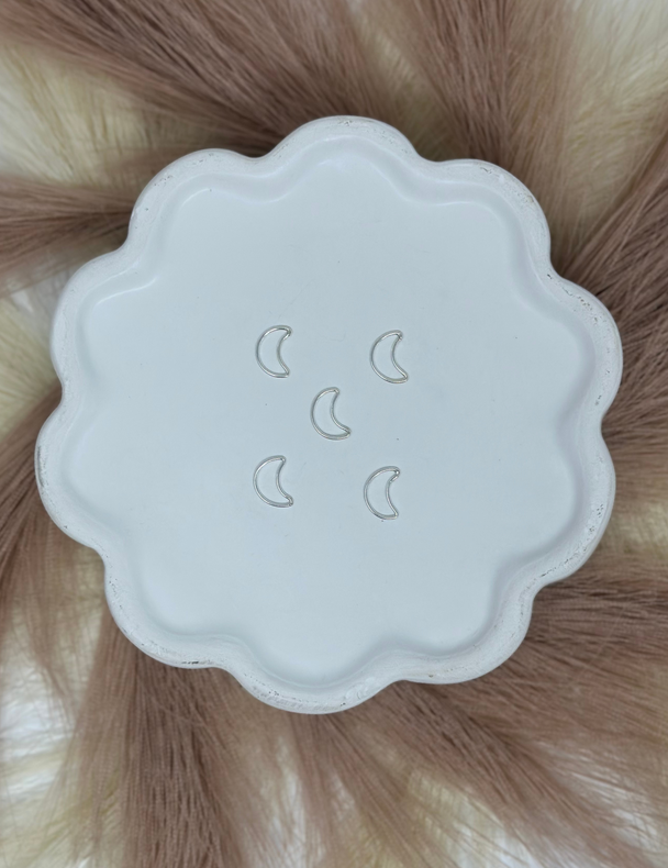 Moon Charm: 14k Gold Filled and 925 Sterling Silver