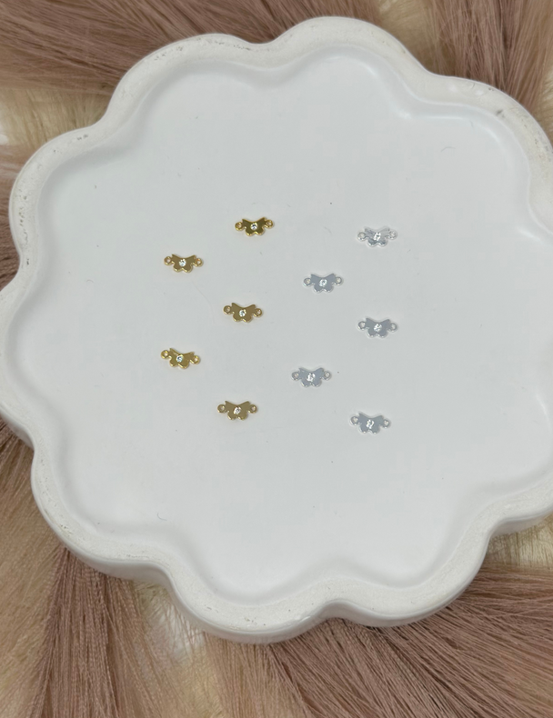 Butterfly Charm: 14k Gold Filled and 925 Sterling Silver