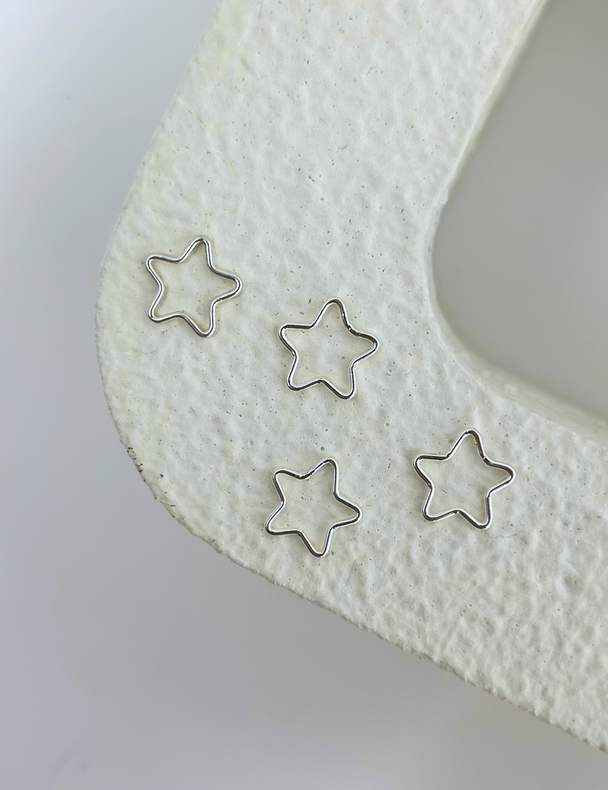 Star Charm: 14k Gold Filled and 925 Sterling Silver