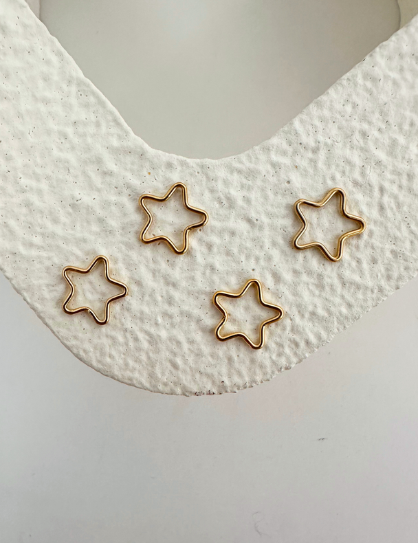 Star Charm: 14k Gold Filled and 925 Sterling Silver