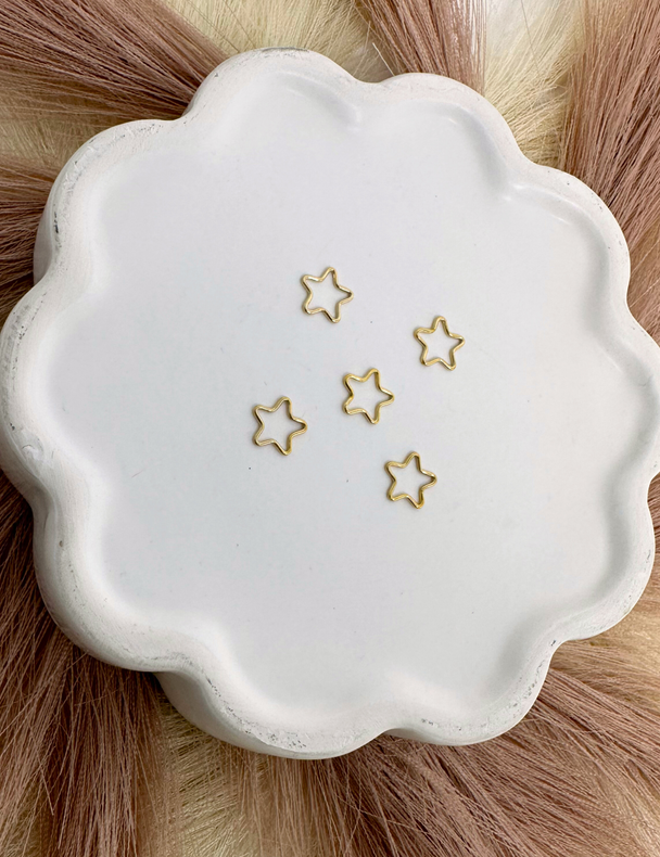 Star Charm: 14k Gold Filled and 925 Sterling Silver