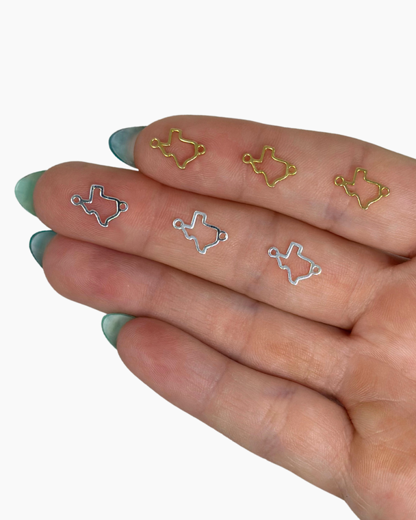 State of Texas Charm: 14k Gold Filled or 925 Sterling Silver