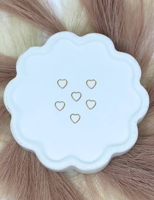 Heart Charm: 14k Gold Filled and 925 Sterling Silver