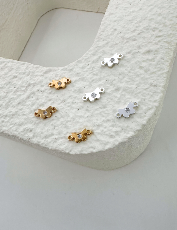 Butterfly Charm: 14k Gold Filled and 925 Sterling Silver