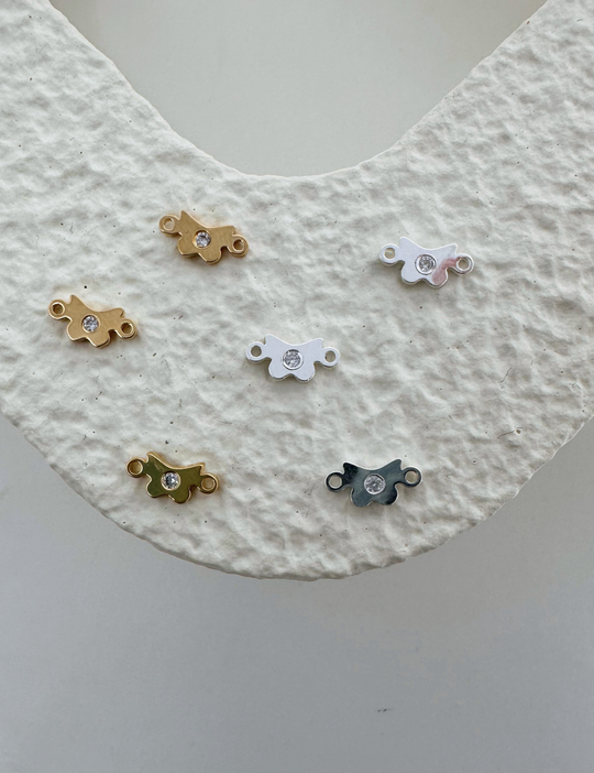 Butterfly Charm: 14k Gold Filled and 925 Sterling Silver