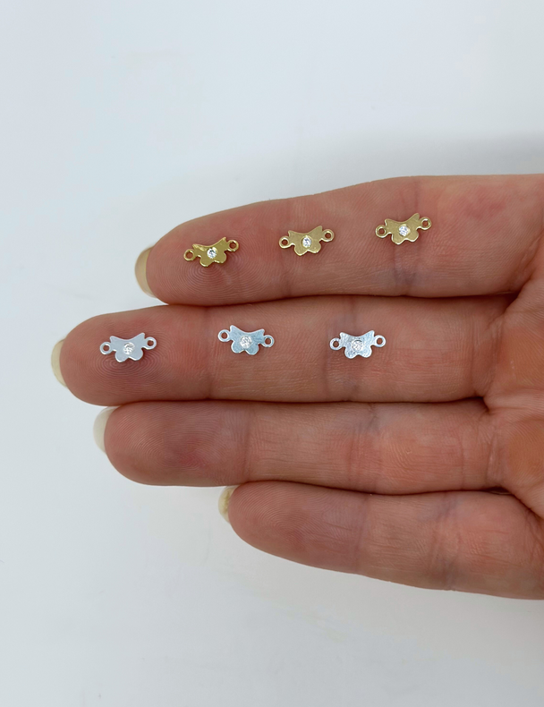 Butterfly Charm: 14k Gold Filled and 925 Sterling Silver