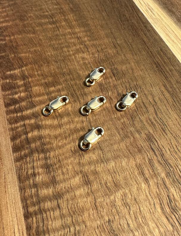 Lobster Clasp: 14k Gold Filled and 925 Sterling Silver