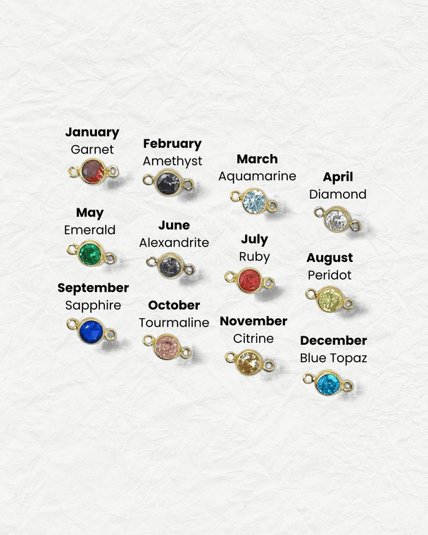 Birthstone Charm: 14k Gold Filled - ForeverFindingsCo