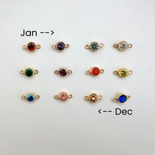 Birthstone Charm: 14k Gold Filled