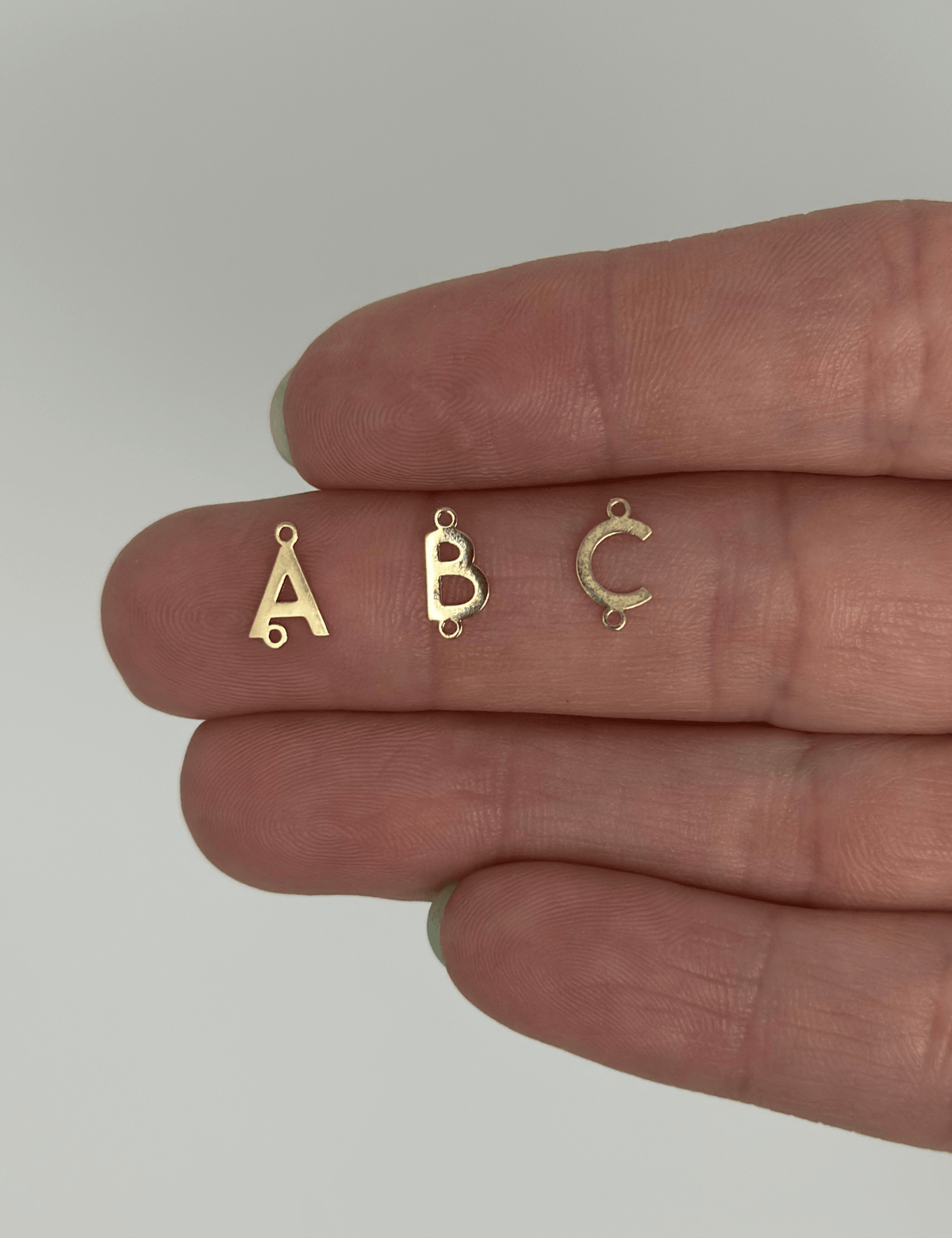 Alphabet Connector Charm: 14k Gold Filled - ForeverFindingsCo