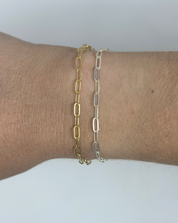 Large Paperclip Chain: 14k Gold Filled or 925 Sterling Silver