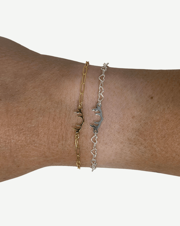 Antler Charm: 14k Gold Filled or 925 Sterling Silver - ForeverFindingsCo