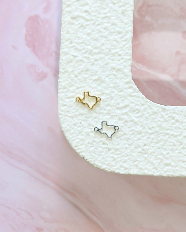 State of Texas Charm: 14k Gold Filled or 925 Sterling Silver