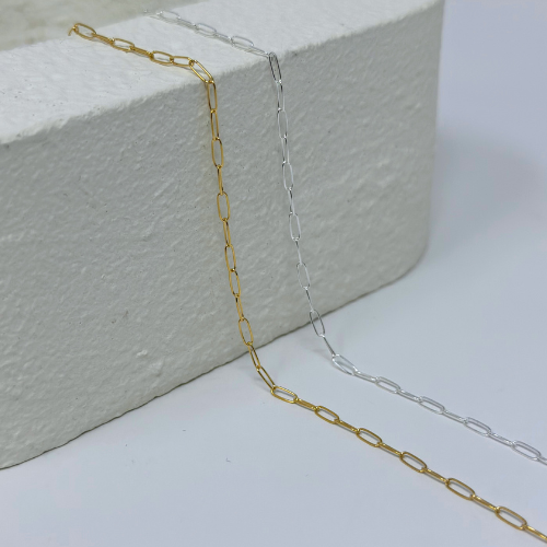 Gold Filled Paperclip Chain