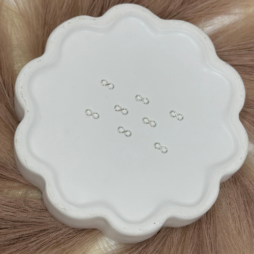 Infinity Charm: 14k Gold Filled and 925 Sterling Silver