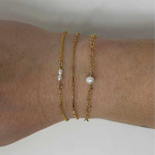 Pearl Charm: 14k Gold Filled and 925 Sterling Silver