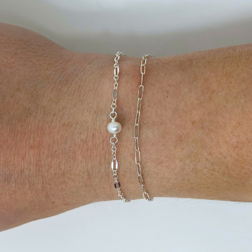 Pearl Charm: 14k Gold Filled and 925 Sterling Silver