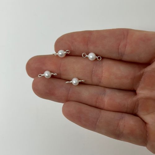 Pearl Charm: 14k Gold Filled and 925 Sterling Silver