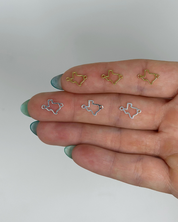 State of Texas Charm: 14k Gold Filled or 925 Sterling Silver