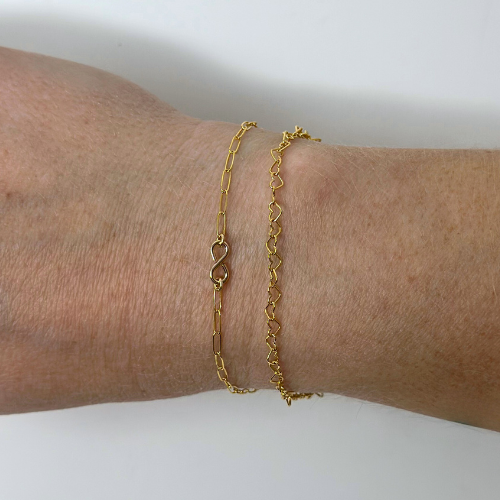 Infinity Charm: 14k Gold Filled and 925 Sterling Silver