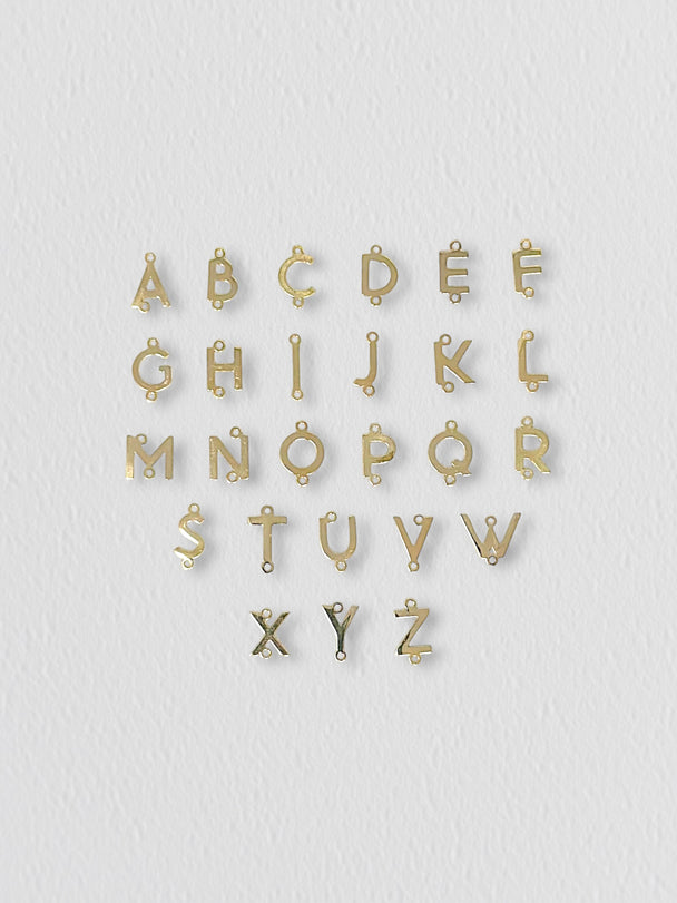 Alphabet Connector Charm: 14k Gold Filled