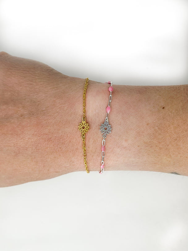 Flower Charm: 14k Gold Filled or 925 Sterling Silver