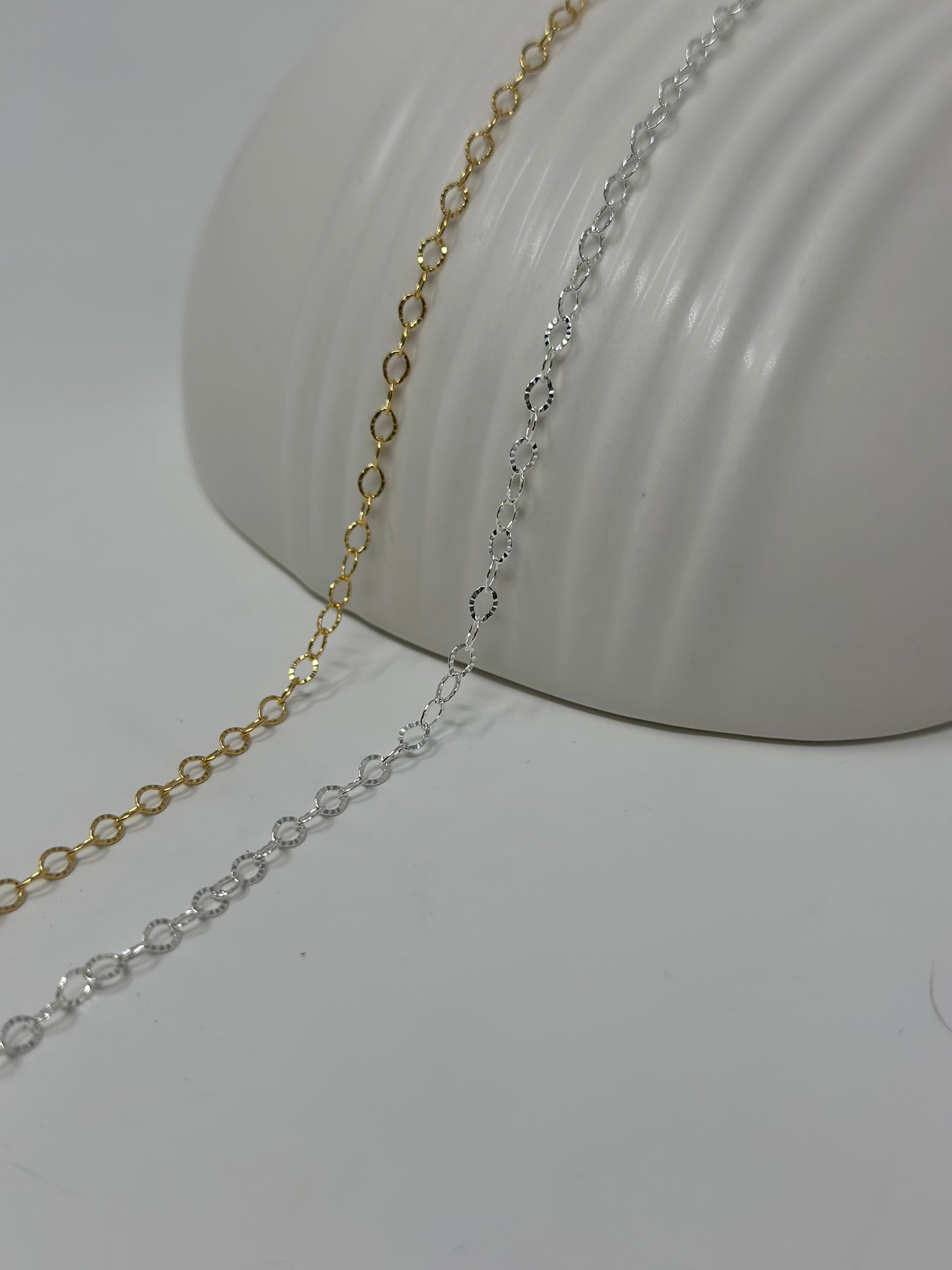 Sterling Silver Diamond Cut Chain