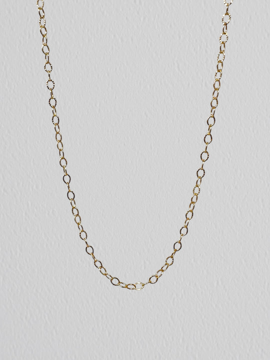 Diamond Cut Starburst Chain: 14k Gold Filled and 925 Sterling Silver