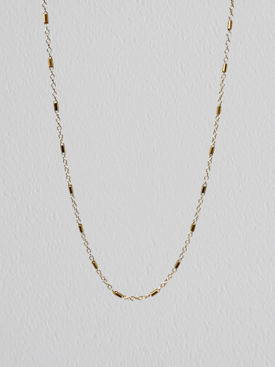 Bar Chain: 14k Gold Filled and Sterling Silver