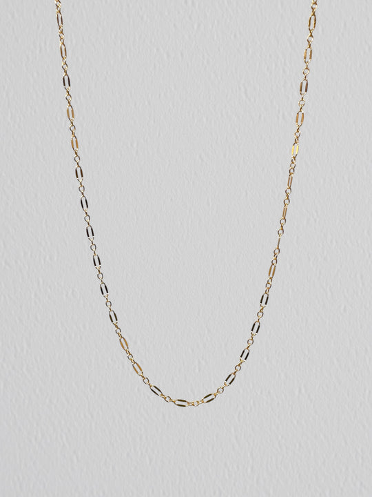 Dapped Chain: 14k Gold Filled and Sterling Silver