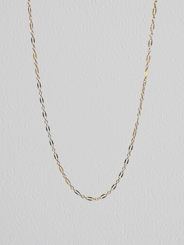 Dapped Chain: 14k Gold Filled and Sterling Silver