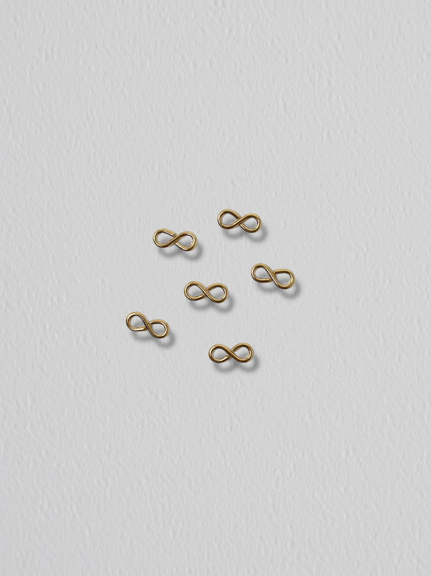 Infinity Charm: 14k Gold Filled and 925 Sterling Silver