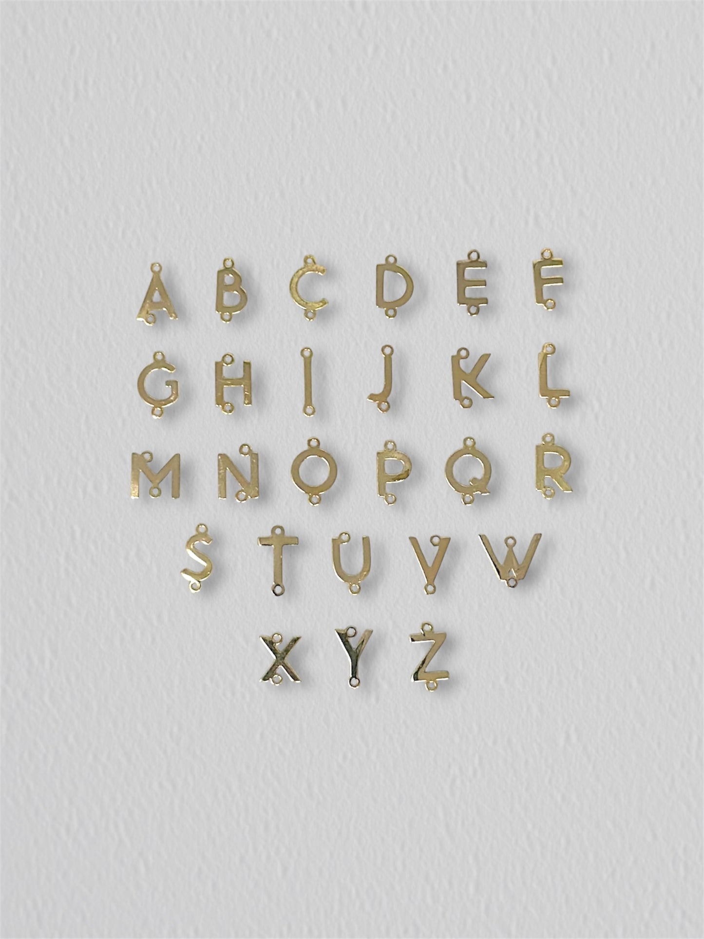 Gold Filled Initial Connector Charm