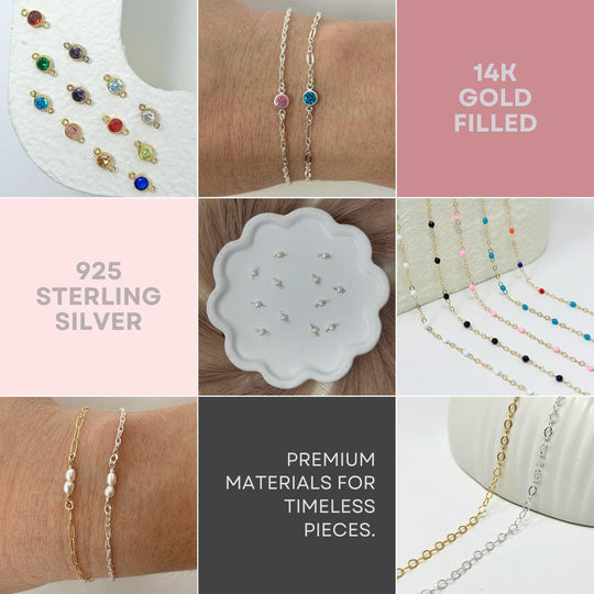 Angel Number Connector Charm: 14k Gold Filled