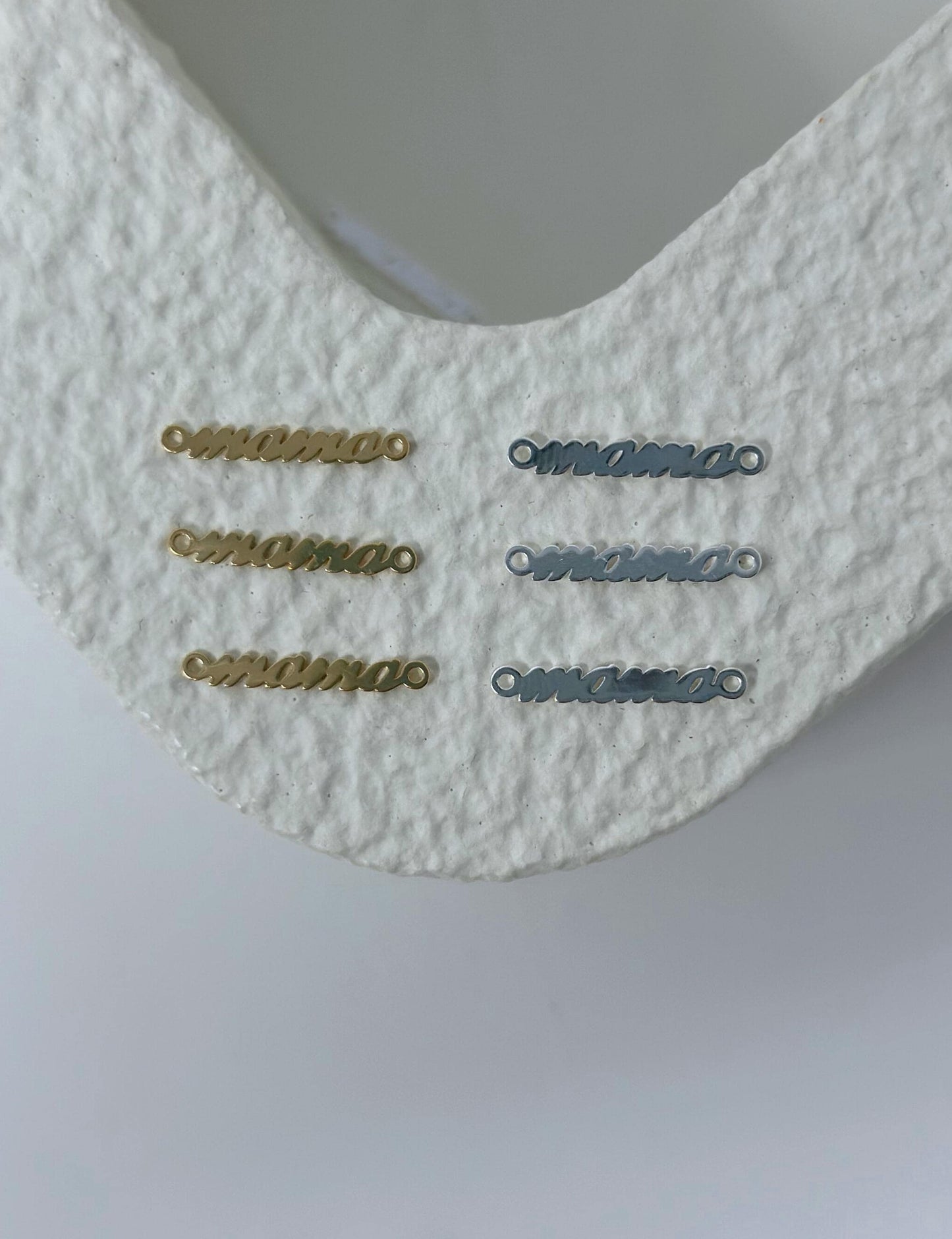 Cursive Mama Charm: 14k Gold Filled or Sterling Silver