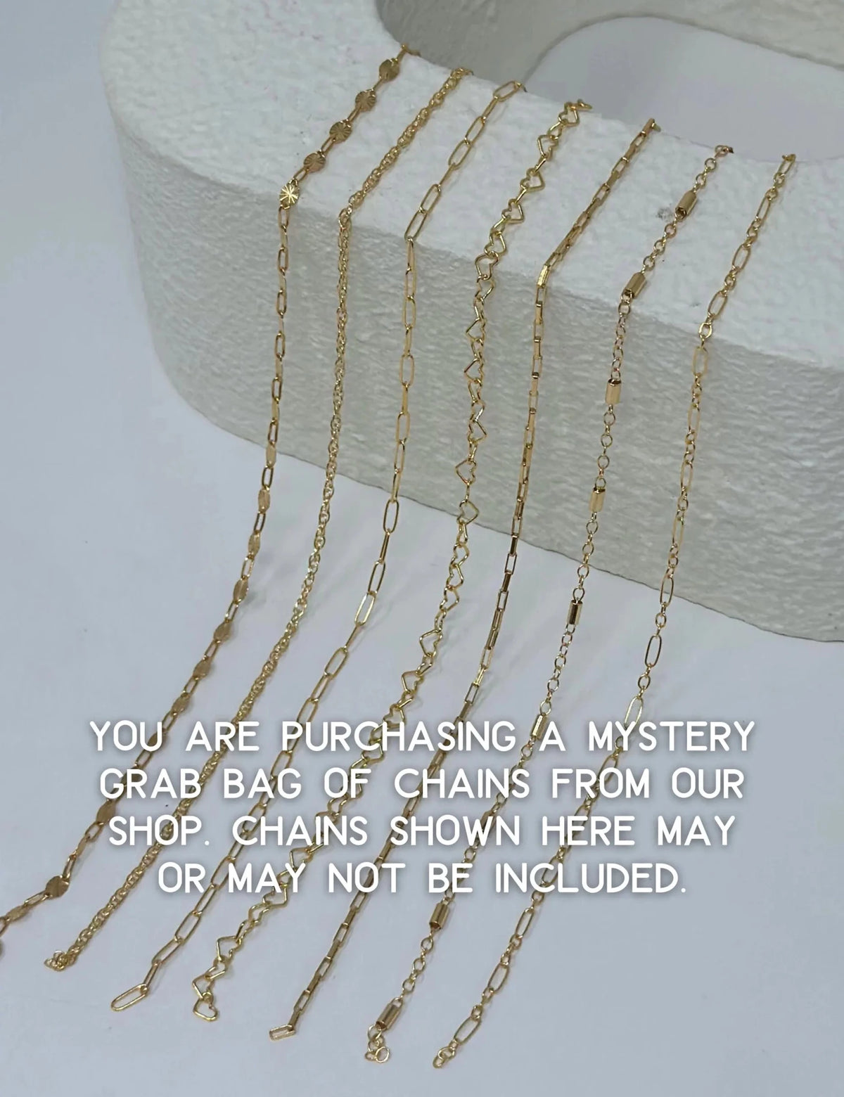 Chain Mystery Bag: 10 Bracelet Length Chains Gold Filled and Sterling Silver - ForeverFindingsCo
