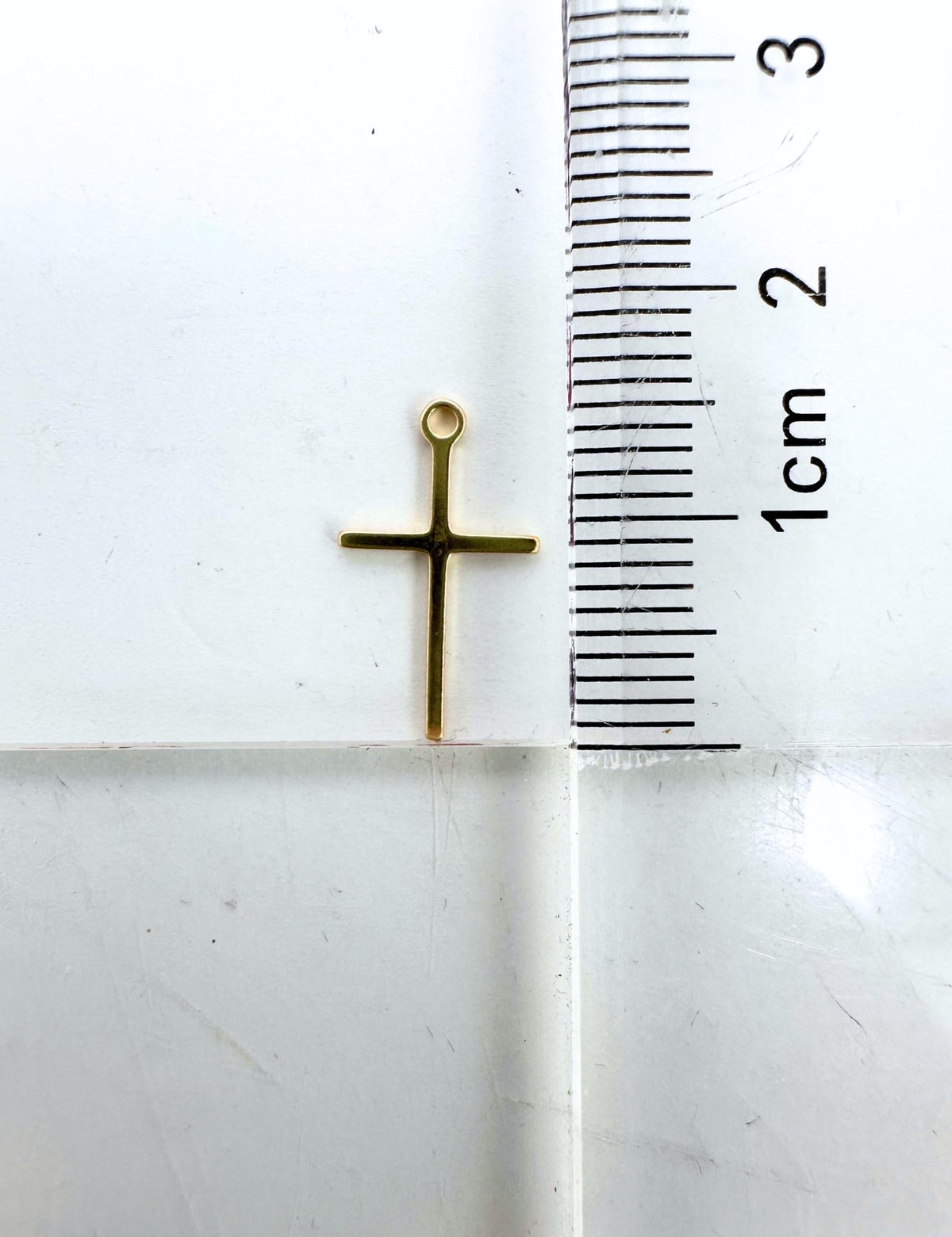 Dangle Cross Charm: 14k Gold Filled and 925 Sterling Silver - ForeverFindingsCo