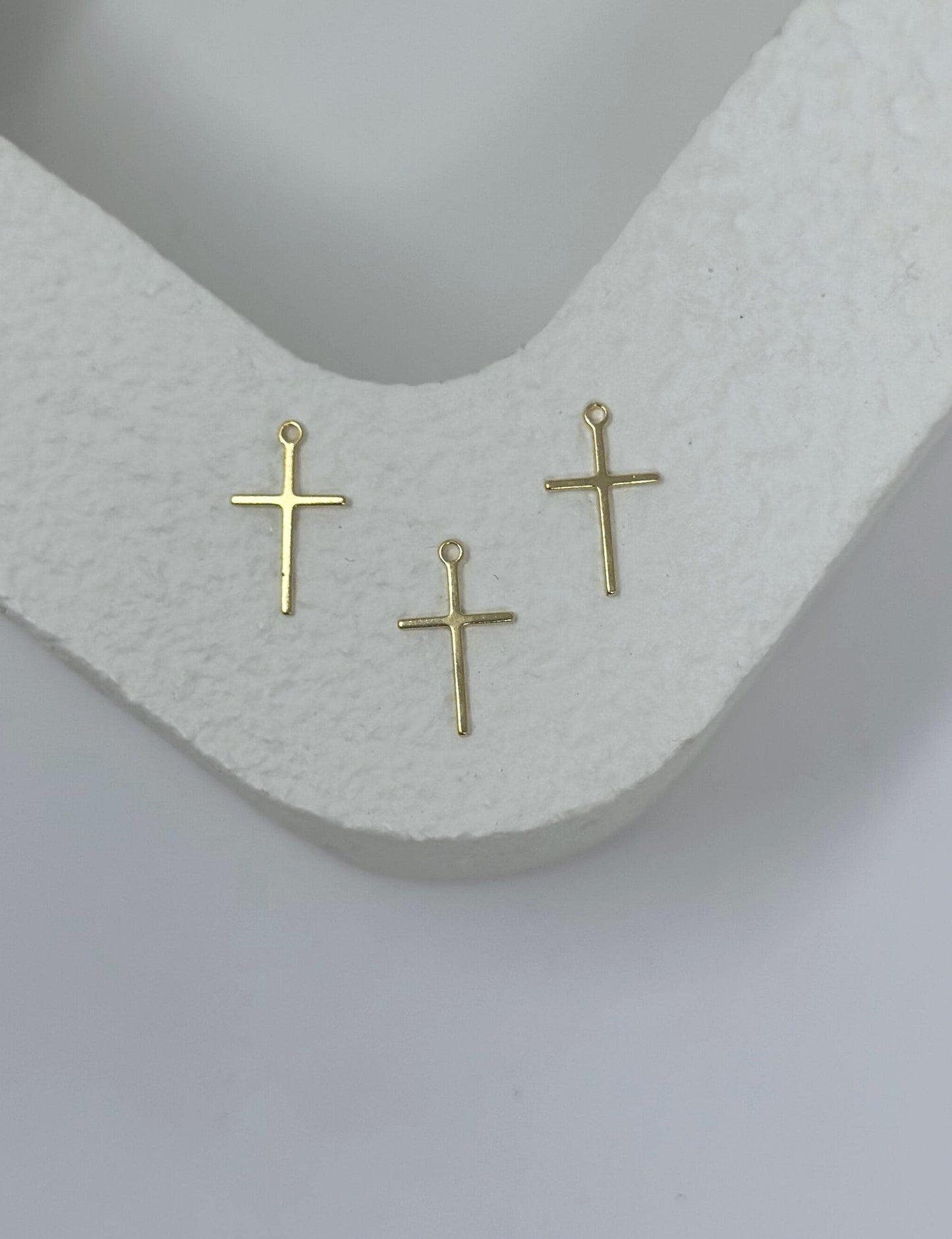 Dangle Cross Charm: 14k Gold Filled