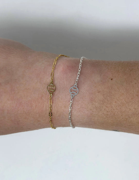 Baseball Connector Charm: 14k Gold Filled or 925 Sterling Silver